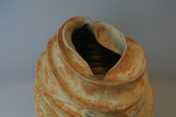 Spiral porcelain vase by Reuben Sinha