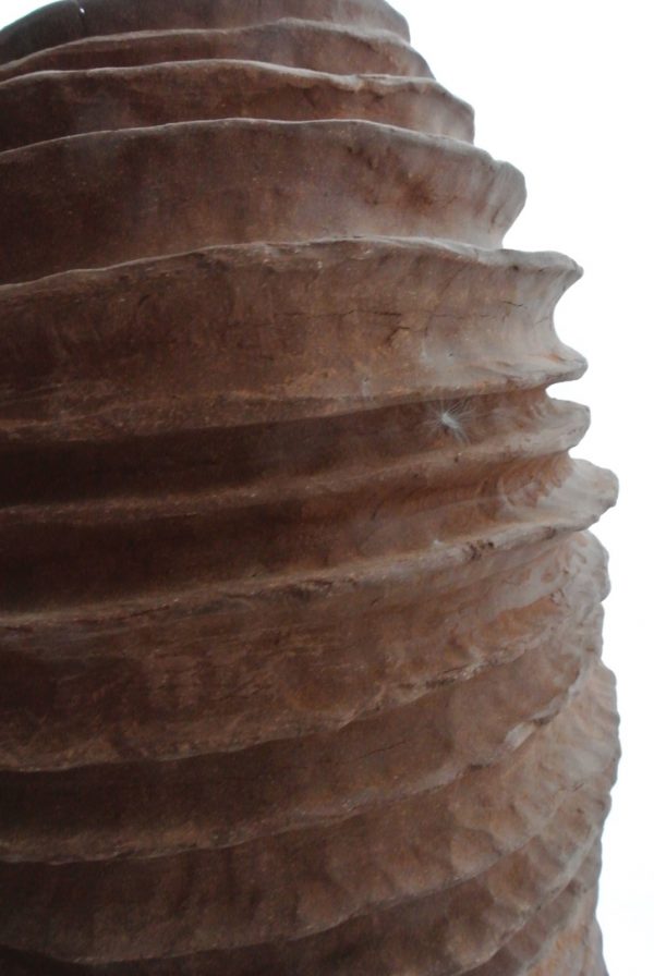 Spiral stoneware vase by Reuben Sinha