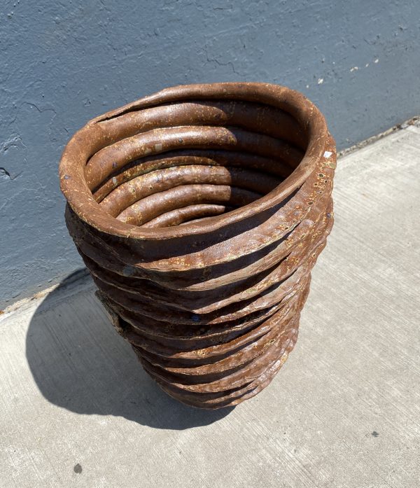 Spiral Hand built Open Vessel - Image 6