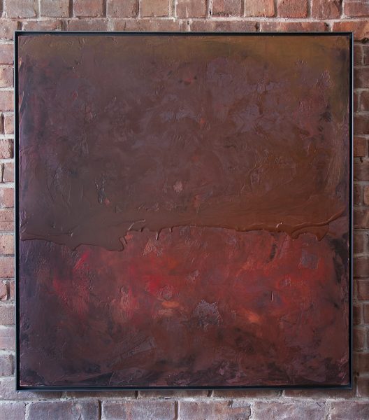 Encaustic Painting from Brown Series (2020) by Reuben Sinha