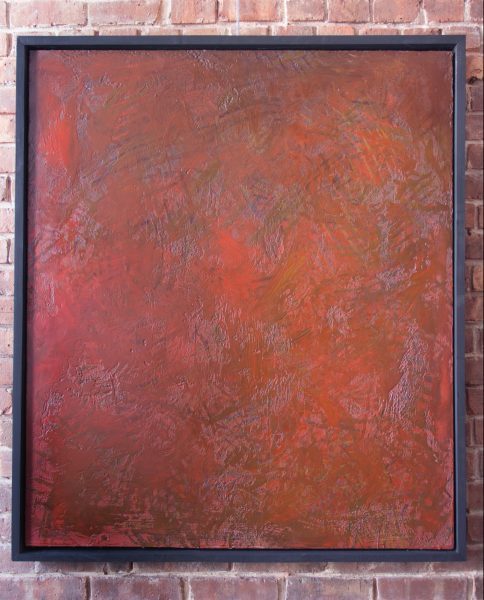 Encaustic Painting from Brown Series (2020) by Reuben Sinha