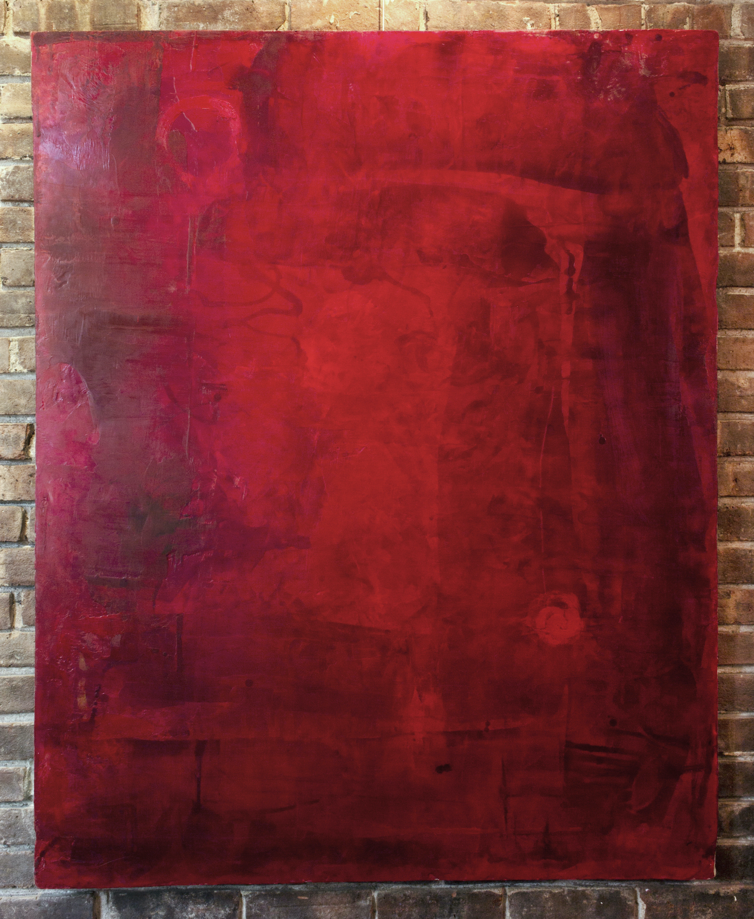 Marisol’s music. 2023. Encaustics on canvas and masonite panel 52” X 42”.