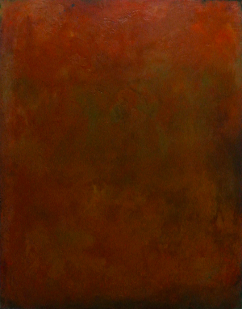 Studies in Skin Color; Brown #1. 2018. Encaustic on Luan Panel, 32” X 41.5”